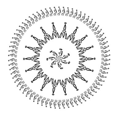 Soyut geometrik şekiller kar tanesi. Noel. Yeni yıl kartı illüstrasyon. Tatil tasarım.