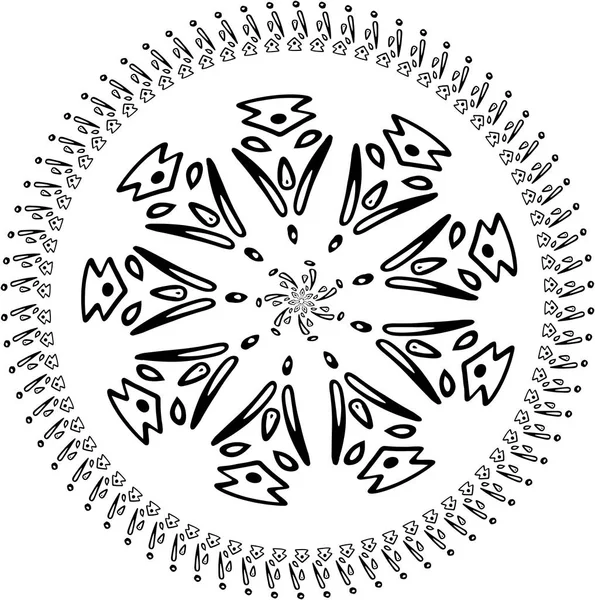 Vektor abstraktní sněhová vločka geometrických tvarů. Vánoční. Obrázek na novém roce. Návrh svátků. — Stockový vektor