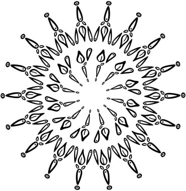 Geometrik şekillerin Vektör Soyut kar tanesi. Noel. Yeni yıl kartı illüstrasyon. Tatil tasarımı.