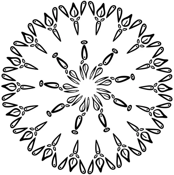 Vector Copo de nieve abstracto de formas geométricas. Navidad. Ilustración de tarjetas de Año Nuevo. Diseño de vacaciones . — Vector de stock