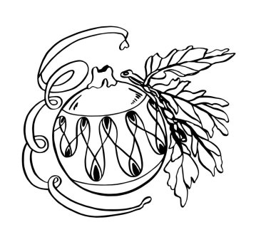 Renkli Noel oyuncak top vektör çizim