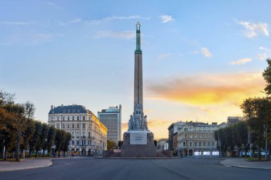 Riga, Letonya, Ekim 2018: Riga'da 