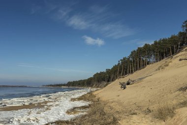 Panoramik Baltık Dunes, bayraktar kapa - Lielupe - Jurmala.