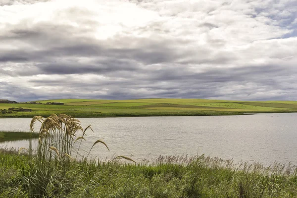 Paisagem típica nas ilhas Orkney, Orkney, Escócia, Highlands — Fotografia de Stock