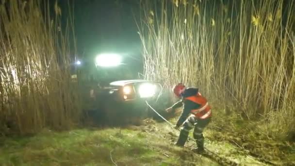 Rostov Don Russland 2018 Offroad Rennen Der Nacht Der Zweite — Stockvideo