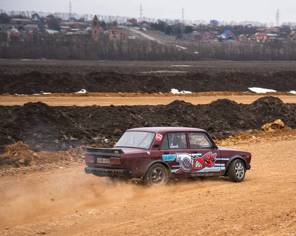 Rostov Don Rusia 2019 Curse Motor Concursuri Automobile Amatori Șoseaua — Fotografie, imagine de stoc