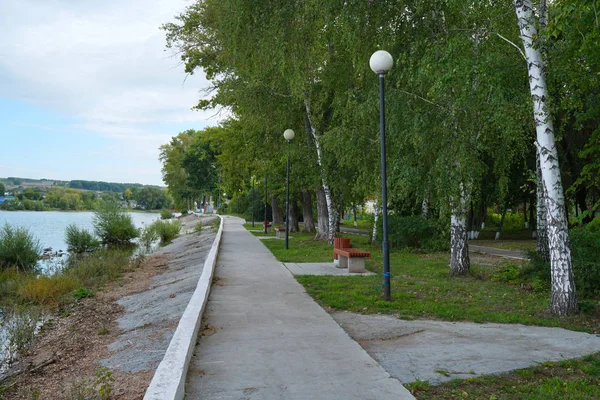 Embankment Junto Rio Volga Região Ulyanovsk Cidade Sengiley Natureza — Fotografia de Stock