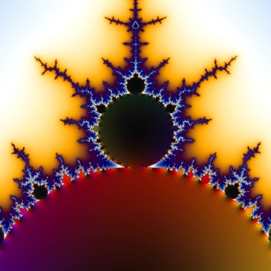 Fraktal 2B doku. Bilgisayar illüstrasyon