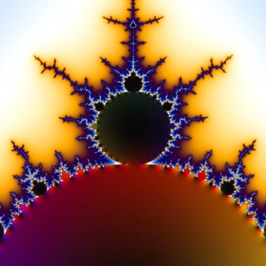 Fraktal 2B doku. Bilgisayar illüstrasyon