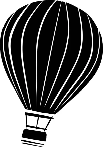 Hot air balloon isolated — Stock Vector