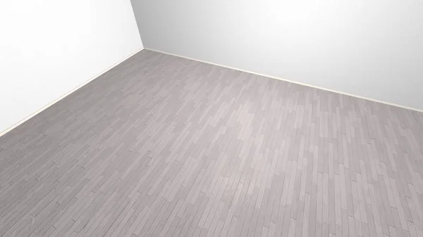 Sala de colheita em 3d com parquet moderno — Fotografia de Stock