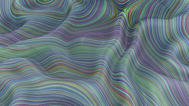 Kabartmalı yüzeyin dokusu, renkli çizgiler.