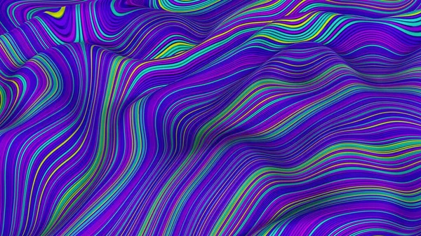 Kabartmalı yüzeyin dokusu, renkli çizgiler.