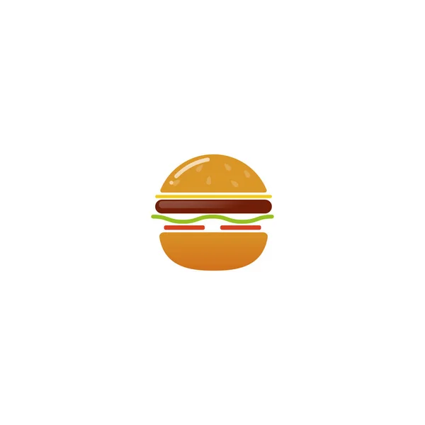 American classic burger house logo. Logotipo per ristorante o caffè o fast food . — Vettoriale Stock