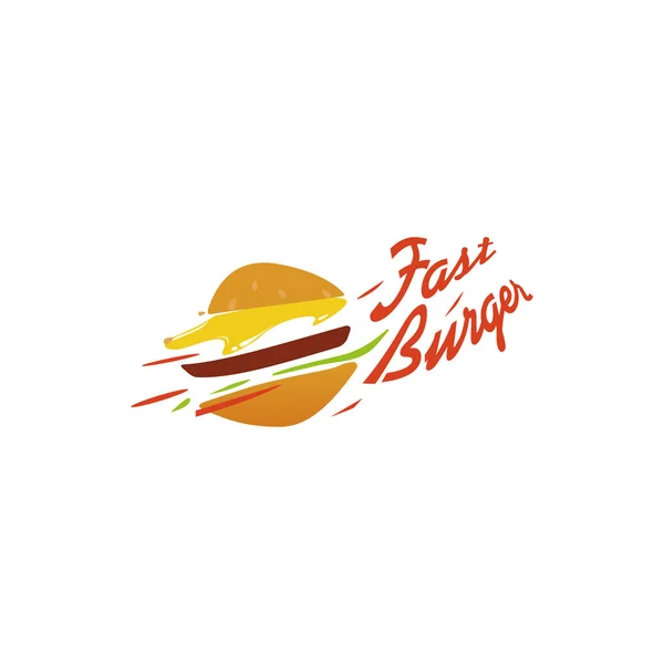 American classic burger logo domu. Logotyp pro restauraci či kavárně nebo rychlé občerstvení. — Stockový vektor