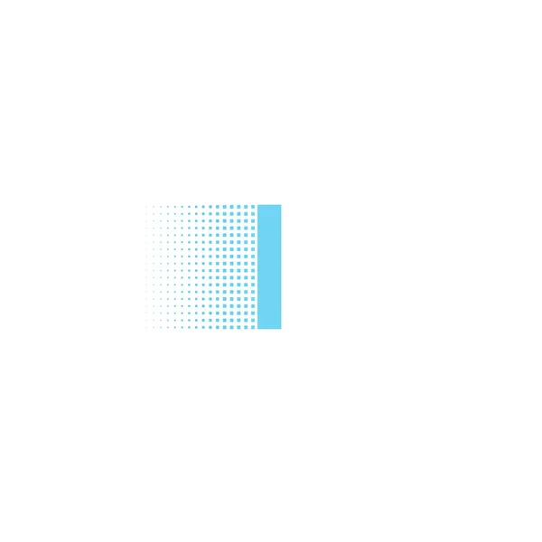 Pixel typografi bokstaven I logotypen. Tekniska moderna typsnitt kalligrafi — Stock vektor