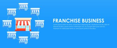 Franchise afiş. Hazır iş planı ile mağazalar zinciri