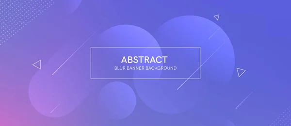Abstrakt futurictic banner med en gradient former och oskärpa — Stock vektor