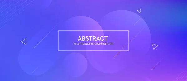Abstrakt futurictic banner med en gradient former och oskärpa — Stock vektor