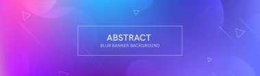 Gradyan şekilli soyut afiş ve koyu neon renkli bulanık arkaplan. Dinamik şekil kompozisyonu. Vektör şablonu tasarımı 