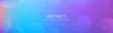 Gradyan şekilli soyut afiş ve koyu neon renkli bulanık arkaplan. Dinamik şekil kompozisyonu. Vektör şablonu tasarımı 