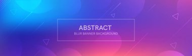 Gradyan şekilli soyut afiş ve koyu neon renkli bulanık arkaplan. Dinamik şekil kompozisyonu. Vektör şablonu tasarımı 
