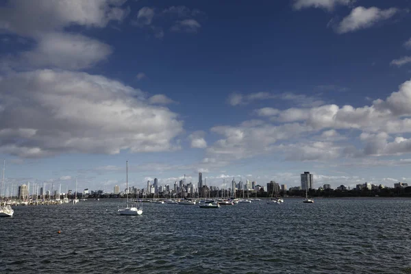 Uitzicht Stad Melbourne Van Kilda — Stockfoto
