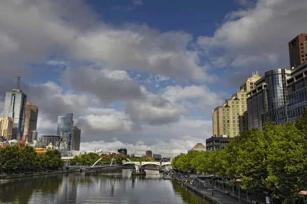 Melbourne City Meest Leefbare Stad Ter Wereld Victoria State Australia — Stockfoto