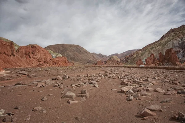 Rio San Pedro, San Pedro de Atacama, Chile seyri çevreleyen oasis görünümünü