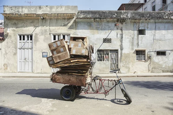 Staré Kolo Styl Rikša Ulici Havana Kuba — Stock fotografie