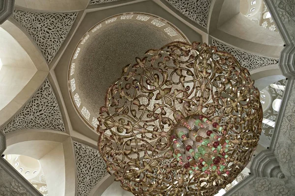 Uae Abu Dhabi Sheikh Zaye Mosque Interior — Stock Photo, Image