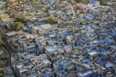 Görünümü Jaisalmer, Hindistan. Jaisalmer eski ortaçağ Ticaret Merkezi ve Rajasthan soylu bir durumda olduğunu