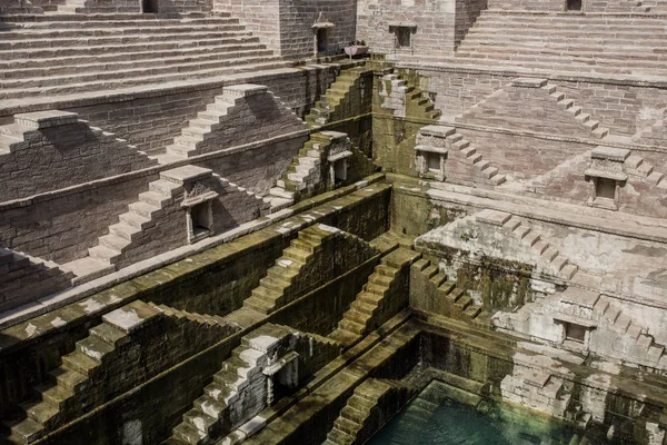 Step Well Toorji Jhalara Local Sight Symmetry Steps Geometry Heritage — Stock fotografie