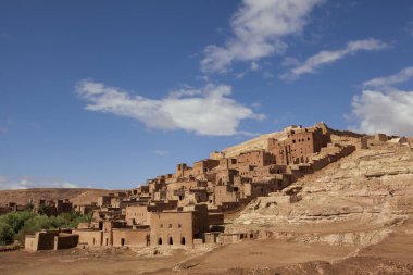 dağ köyü AIT Ben Haddou Unesco Dünya Mirası koruma altında olan