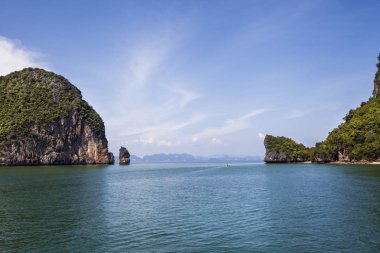 Beautiful tropical Thailand island panoramic with beach for holiday vacation background concept