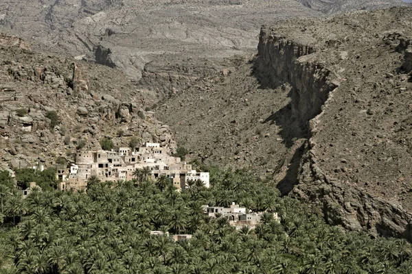 Аль Мисфа Горах Хаджар Султанат Оман — стоковое фото