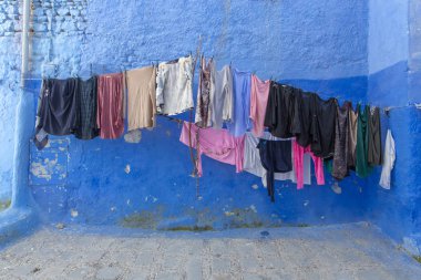 Geleneksel Fas mimari detaylar: Chefchaouen Fas, Afrika. Fas'ta, Afrika: Chefchaouen mavi şehir