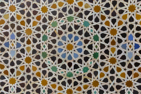 阿拉伯花卉无缝图案 传统的阿拉伯伊斯兰背景 清真寺装饰元素 摩洛哥 — 图库照片