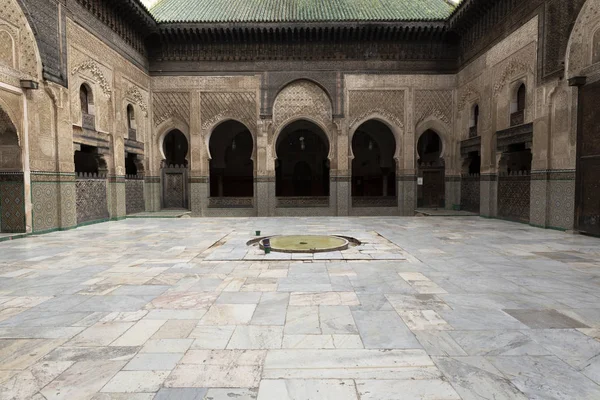 All Interno Della Madrasa Bou Inania Medersa Bouanania Riconosciuto Come — Foto Stock