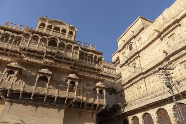 Junagarh kalede Bikaner, Rajasthan Hindistan. Junagarh Fort mahir bilinen ve yeniden adlandırılan Junagarh veya 