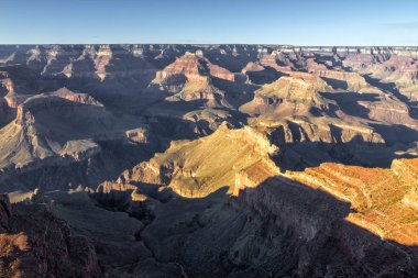 Günbatımından önce Güney Rim Büyük Kanyonu, Arizona, ABD