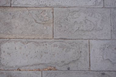 Beyaz gri tuğla duvar beton dokusu. Grunge, çimento. Kusursuz doku.