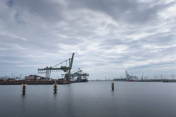 Type Cargo Terminal Cranes Berths Transshipment Bulk Cargo Iron Ore — Stock Photo, Image