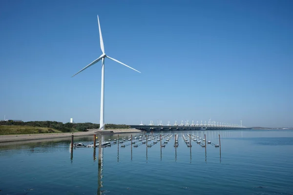 Zeelandbrug Deltaworks Holland Oosterschelde River Protect Holland Form High Sea — Stock Photo, Image