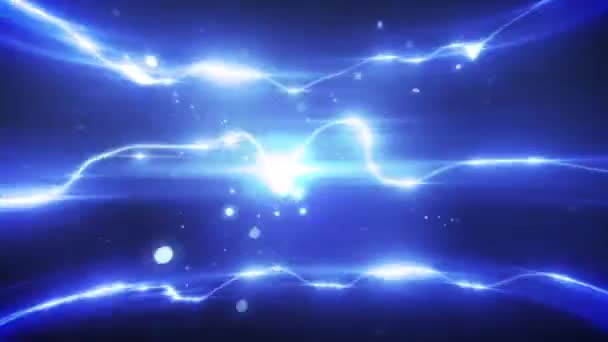 Plasma Energi Ring Loop Animerad Bakgrund Rendering Animering — Stockvideo