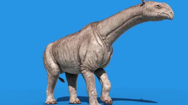 Paraşütçü Dinozorlar Mavi Ekran 3D Görüntüleme Canlandırmaları