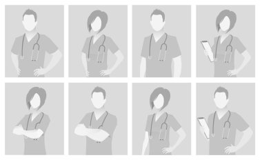 Varsayılan yer tutucu doktor varoluş portre