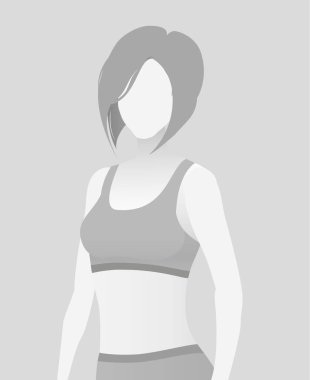 Varsayılan yer tutucu fitness eğitmeni bir T-shirt.