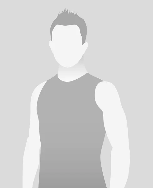 Alapértelmezett helyőrző fitness edző egy t-shirt. — Stock Vector