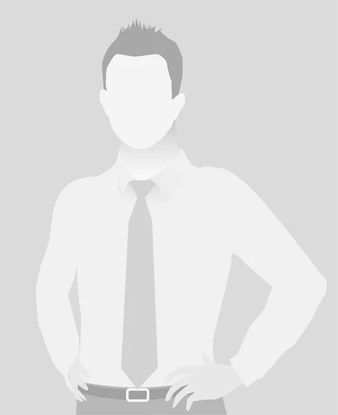 Default marcador de posición hombre de negocios de media longitud portr — Vector de stock